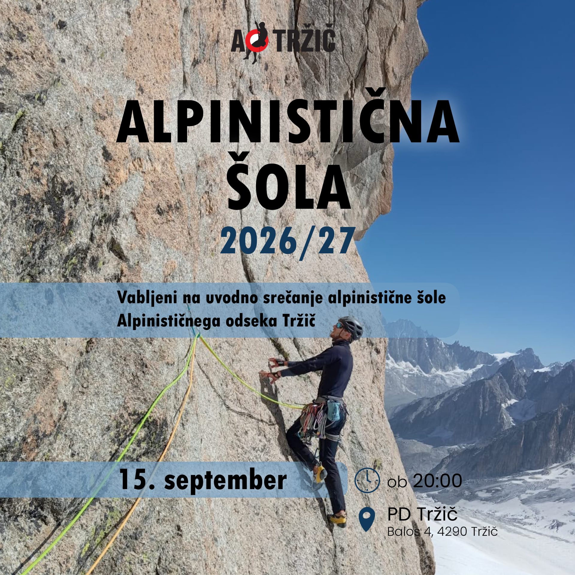 Alpinistična šola 2026/2027